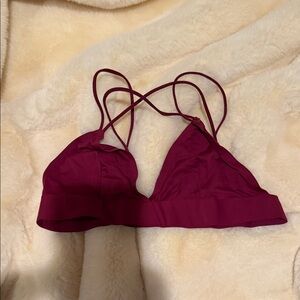 Urban Outfitters Strappy Bralette - Deep Burgundy
